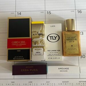 6-Piece Luxury Perfume Set! Good Girl, MEMO, TLY, AMOUAGE, XERJOFF, VACATION!